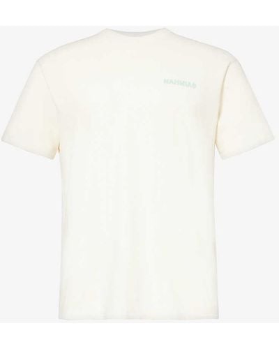 NAHMIAS Queen Of The Coast Graphic-print Cotton-jersey T-shirt - White
