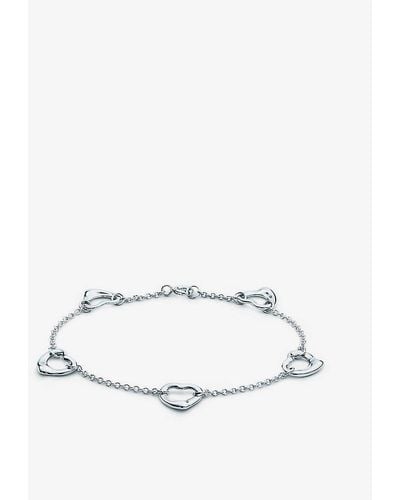 Tiffany & Co. Elsa Peretti® Open Heart Bracelet - White