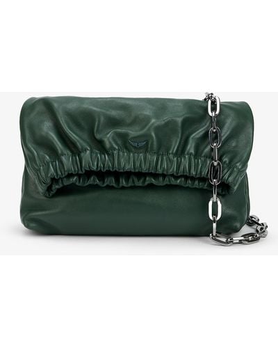 Zadig & Voltaire Rockyssime Leather Cross-body Bag - Green