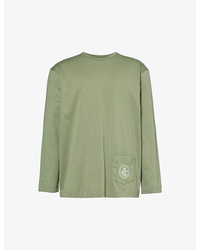 Sunspel X Nigel Cabourn Patch-pocket Cotton-jersey T-shirt Xx - Green