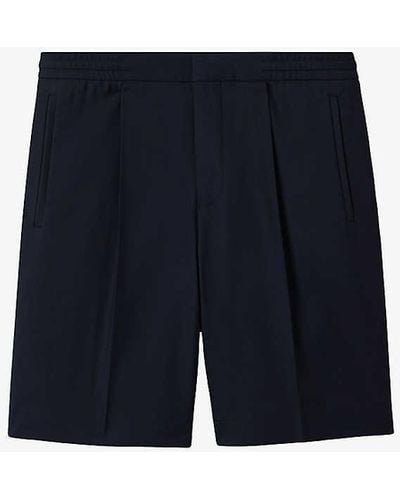 Reiss Sussex Relaxed-fit Stretch Recycled Polyester-blend Shorts - Blue