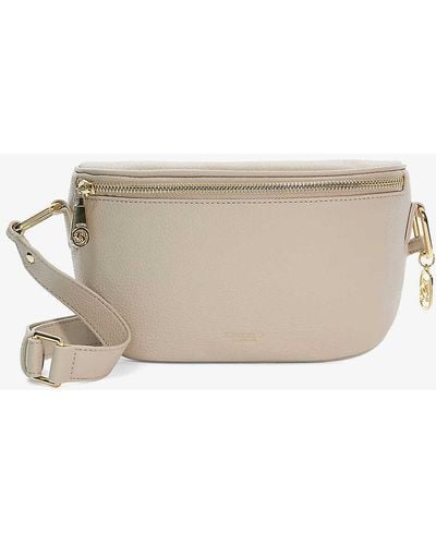 Dune Dent Small Logo-embossed Faux-leather Cross-body Bag - Natural