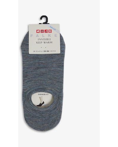 FALKE Invisible Wool-blend Step Sock - Grey