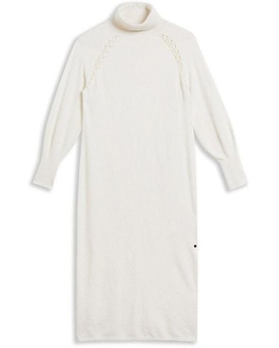 Ted Baker Malorri Stitch-insert Knitted Midi Dress - White