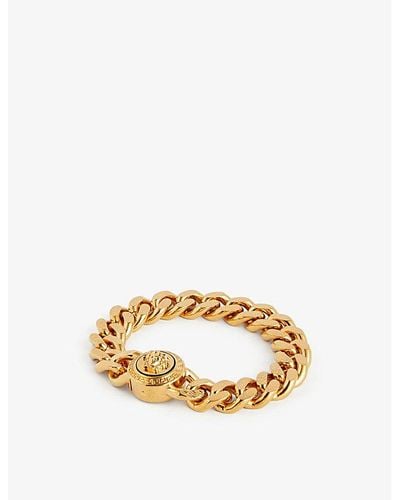 Versace Medusa-embellished Gold-tone Chain Bracelet - Metallic