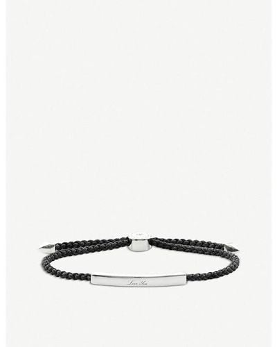 Monica Vinader Linear Sterling Silver Friendship Bracelet - White