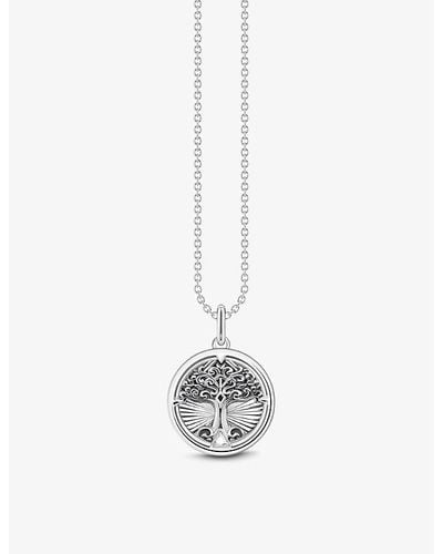 Thomas Sabo Tree Of Love Sterling-silver Pendant Necklace - Metallic