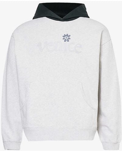 ERL Venice Cotton-blend Hoody - White