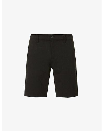PAIGE Rickson Relaxed-fit Stretch-woven Shorts - Black