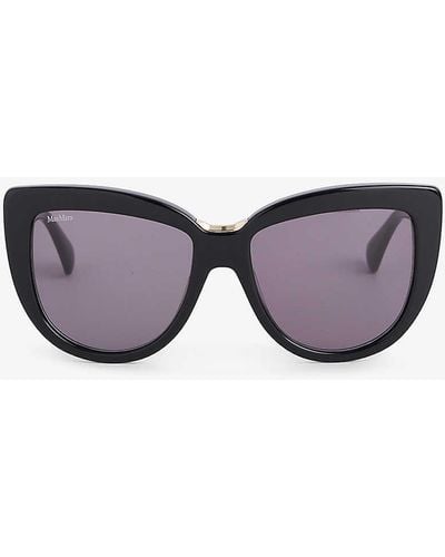 Max Mara Spark2 Mm0076 Cat-eye-frame Acetate Sunglasses - Black