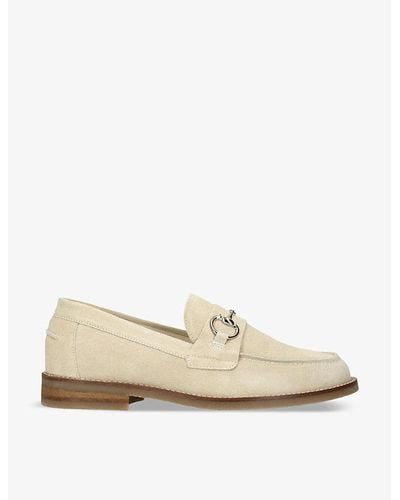 Duke & Dexter Wilde Horse-bit Leather Loafers - Natural