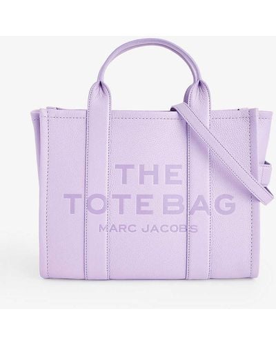 Marc Jacobs The Medium Tote Leather Tote Bag - Purple