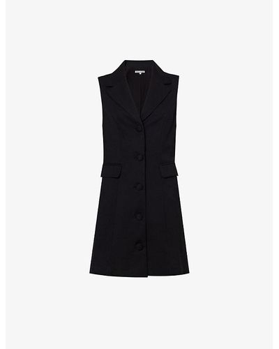 Reformation Acelynn Slim-fit Stretch-woven Mini Dress - Black