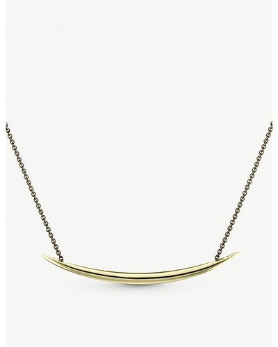 Shaun Leane Quill Pendant Stainless Steel Necklace - Metallic