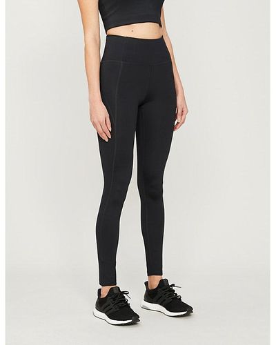 GIRLFRIEND COLLECTIVE Black Compressive High-rise Legging in Blue