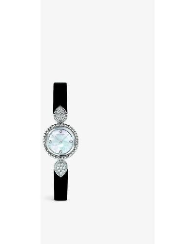 Boucheron Wa015701 Serpent Bohème Stainless-steel And 0.56ct Diamond Quartz Watch - White