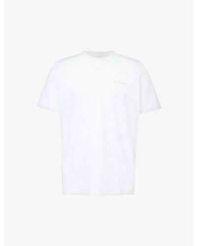Columbia Explorers Canyon Graphic-print Cotton-jersey T-shirt Xx - White