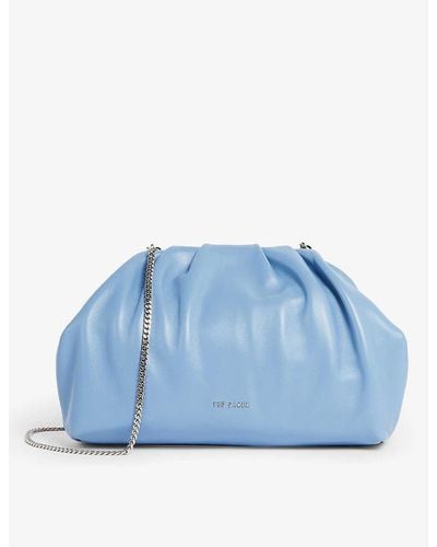 Ted Baker Abyoo Gathered Leather Clutch Bag - Multicolor