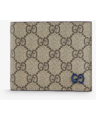 Gucci Monogram-embellished Coated Canvas Wallet - Multicolour