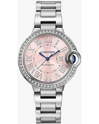 Cartier Unisex Crw4bb0037 Ballon Bleu De And 0.57ct Diamond Mechanical Watch - White