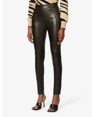 Spanx Like Leather Skinny High-rise Faux-leather Pants X - Black