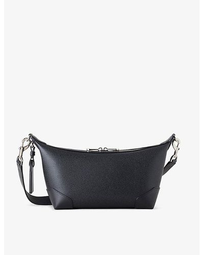 Mulberry Heritage Clipper Leather And Polyamide Cross-body Bag - Gray