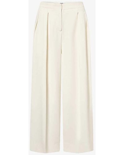 Lovechild 1979 Eileen Wide-leg High-rise Woven Trousers - White