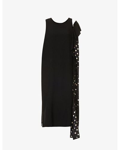 XS Yohji Yamamoto Sexy Black Bell Sleeve Dress