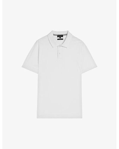 Ted Baker Zeiter Slim-fit Cotton Polo Shirt - White