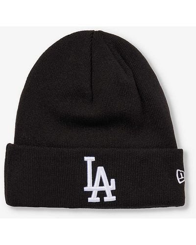 KTZ La Lakers Logo-embroidered Knitted Beanie - Black