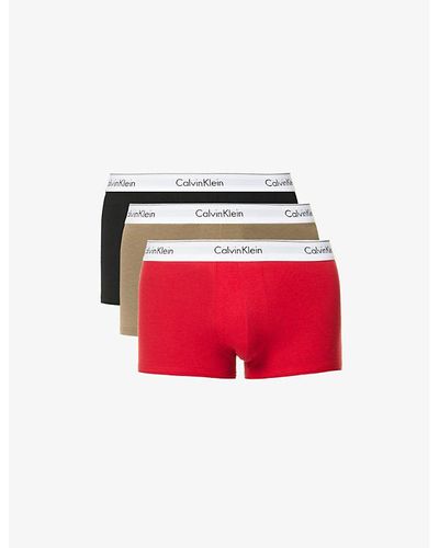 Calvin Klein Stretch Cotton Trunks for Men - Up to 55% off