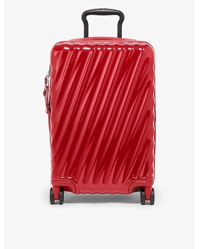 Tumi International Expandable 4-wheeled Polycarbonate Carry-on Suitcase - Red