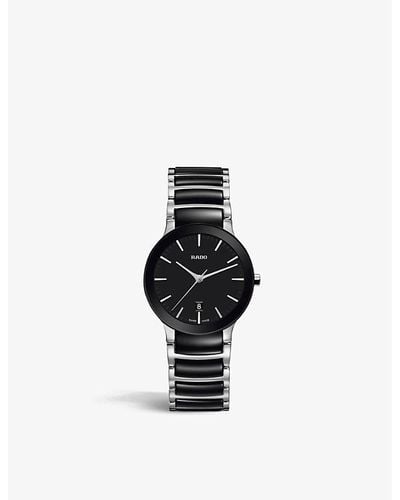 Rado R30941172 Centrix Automatic High-tech Ceramic Stainless-steel Watch - Black