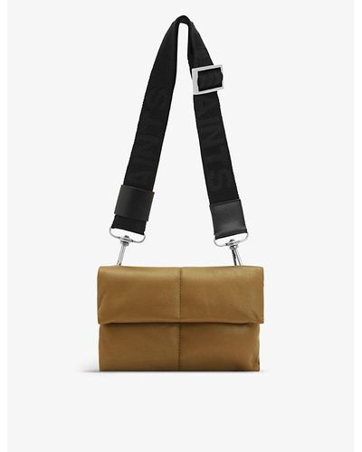 AllSaints Ezra Leather Cross-body Bag - Metallic