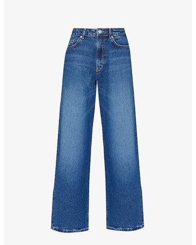 Jeanerica Belum Wide-leg High-rise Recycled-cotton Denim Jeans - Blue