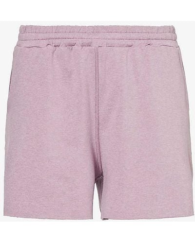 Vuori Boyfriend Mid-rise Relaxed-fit Stretch-recycled Polyester Shorts - Pink
