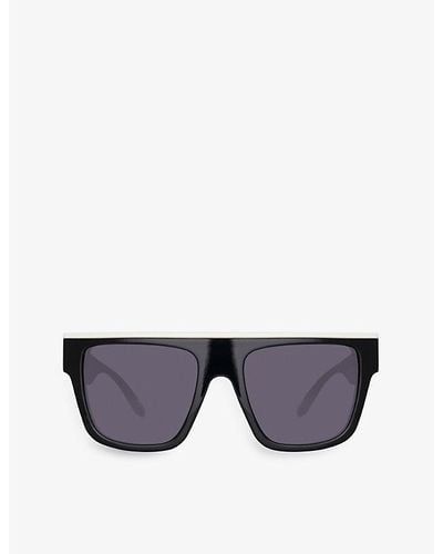Magda Butrym Magda12c2sun Flat Top Acetate Sunglasses - Gray