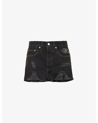 Levi's 501 Original High-rise Denim Shorts - Black