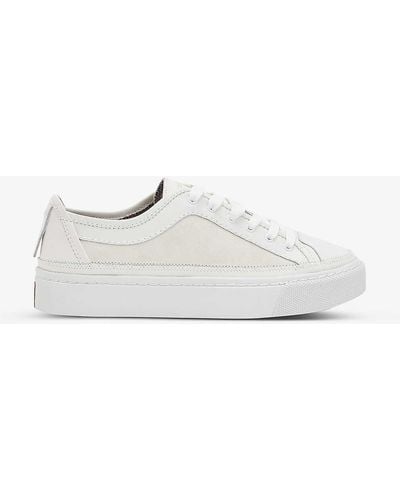 AllSaints Milla Leather Trainers - White