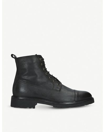 Belstaff New Alperton Leather Ankle Boots - Black