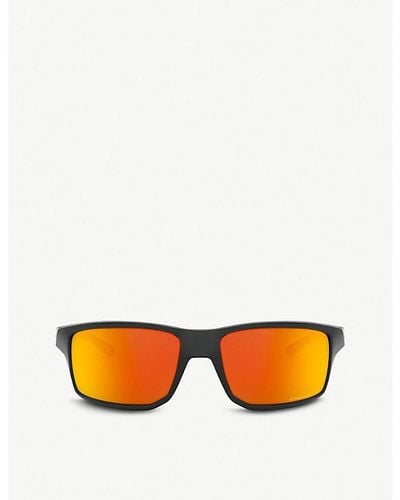 Oakley Oo9449-60 Gibston Acetate Rectangle-frame Sunglasses - Orange