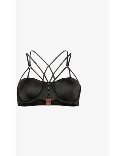 Seraphine Plunge Bra Black  Coco De Mer London - Rude To Stare