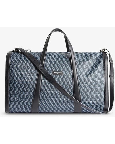 Claudie Pierlot Alfred Faux-leather Holdall - Blue