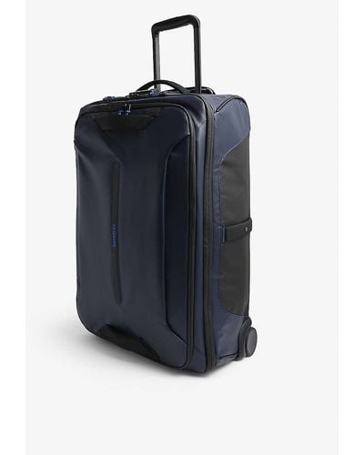 Samsonite Duffle Logo-embossed Recycled-polyester Suitcase - Blue