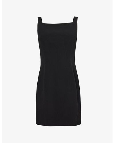 Givenchy Cut-out Slim-fit Woven-blend Mini Dress - Black