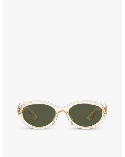 Oliver Peoples Ov5513su Round-frame Acetate Sunglasses - Green
