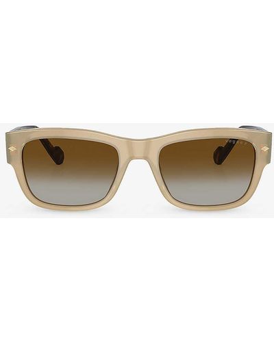 Vogue Vo5530s Pillow-frame Acetate Sunglasses - Natural