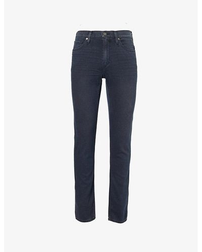 PAIGE Federal Slim-fit Rayon-blend Denim Jeans - Blue