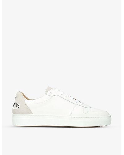 Vivienne Westwood Classic Orb-print Leather Low-top Sneakers - White