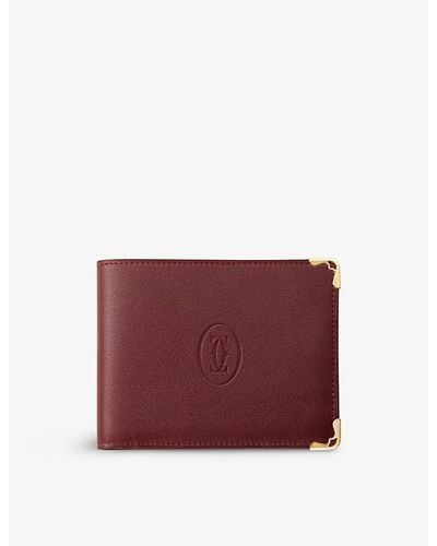 Cartier Must De Six-credit Card Calfskin Wallet